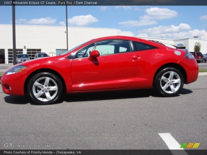 Pure Red / Dark Charcoal 2007 Mitsubishi Eclipse GT Coupe