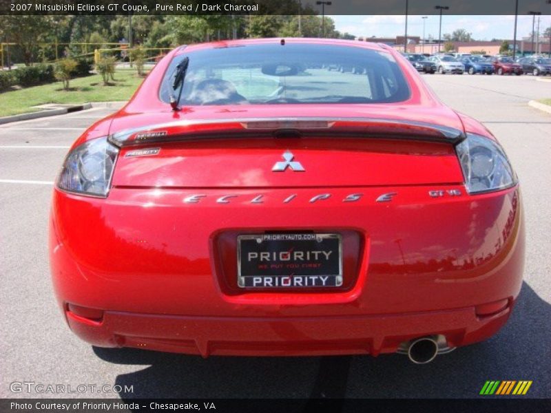 Pure Red / Dark Charcoal 2007 Mitsubishi Eclipse GT Coupe