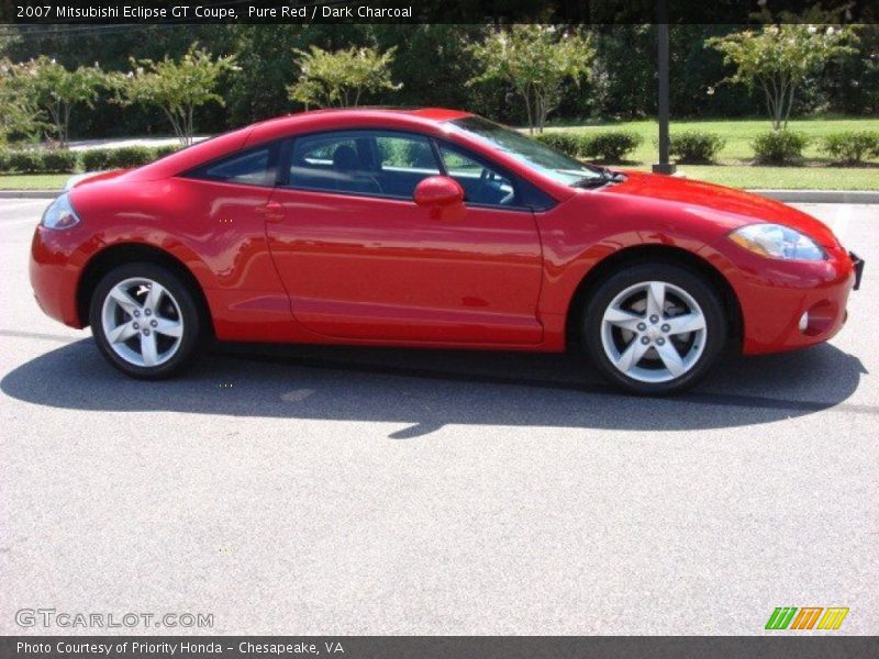 Pure Red / Dark Charcoal 2007 Mitsubishi Eclipse GT Coupe