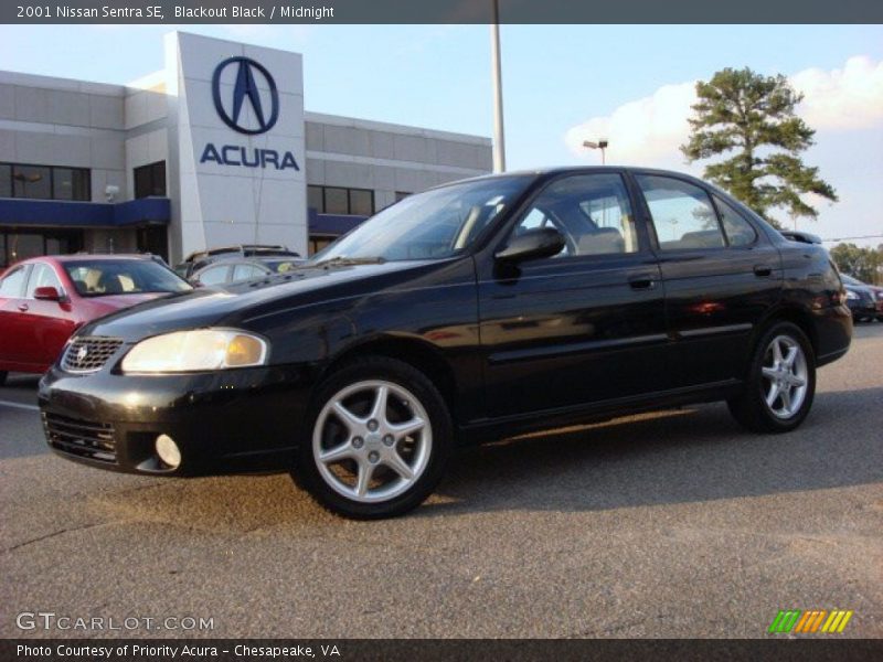 Blackout Black / Midnight 2001 Nissan Sentra SE