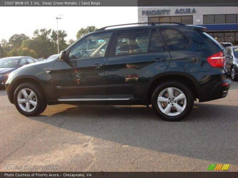 Deep Green Metallic / Sand Beige 2007 BMW X5 3.0si