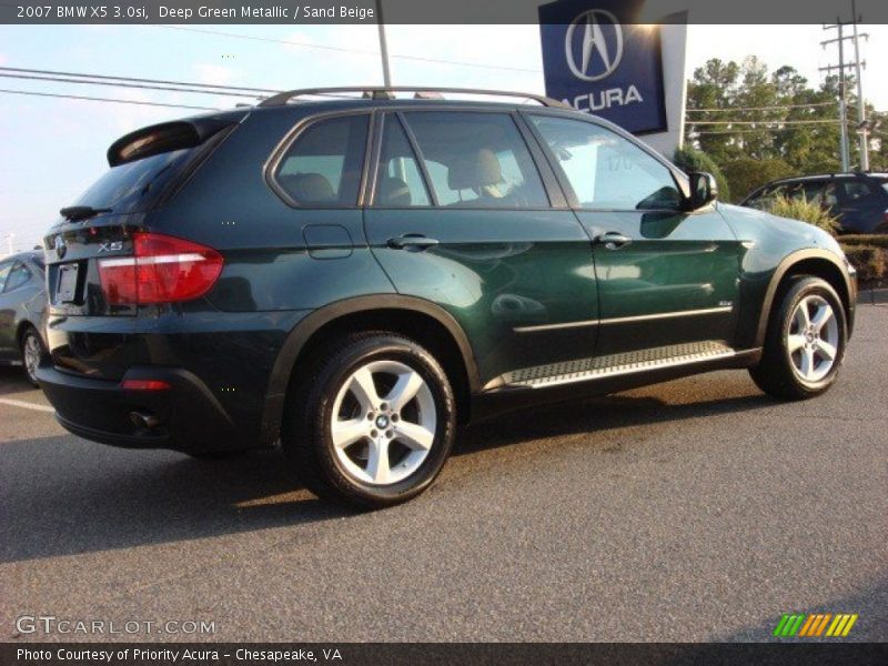 Deep Green Metallic / Sand Beige 2007 BMW X5 3.0si