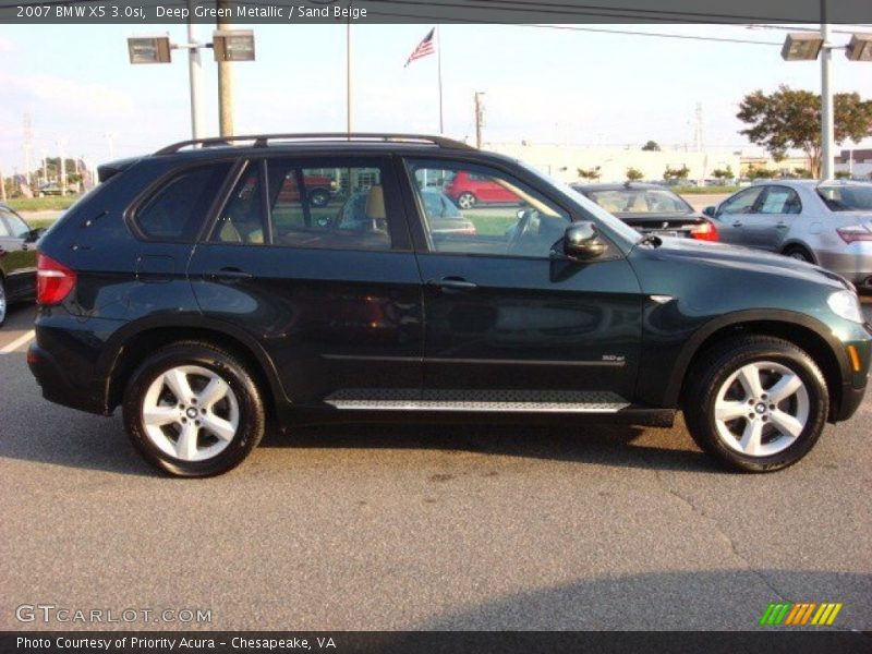 Deep Green Metallic / Sand Beige 2007 BMW X5 3.0si
