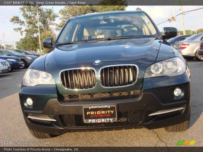 Deep Green Metallic / Sand Beige 2007 BMW X5 3.0si