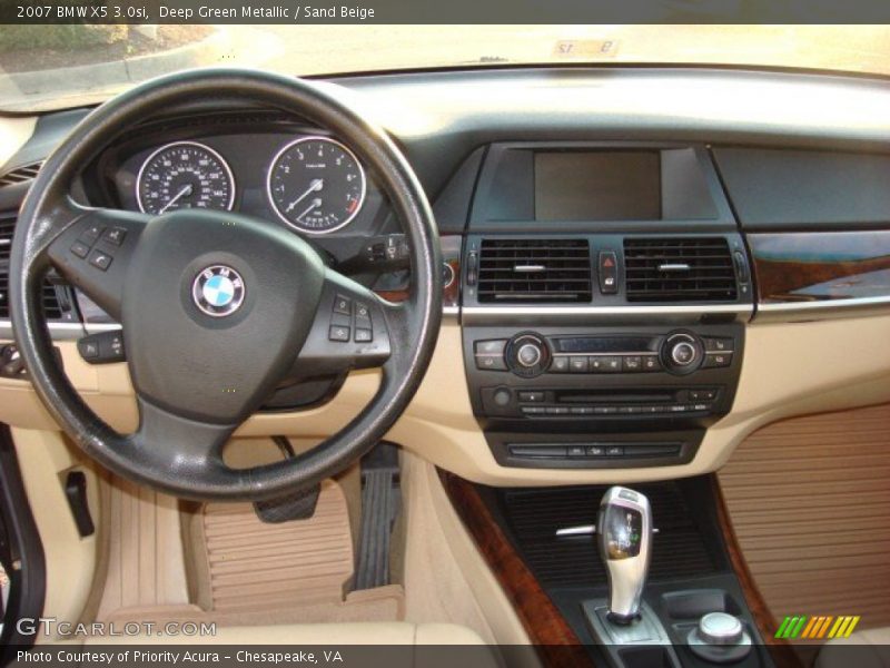 Deep Green Metallic / Sand Beige 2007 BMW X5 3.0si