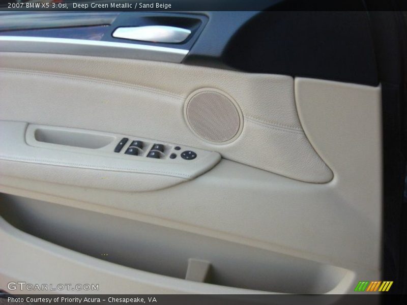 Deep Green Metallic / Sand Beige 2007 BMW X5 3.0si