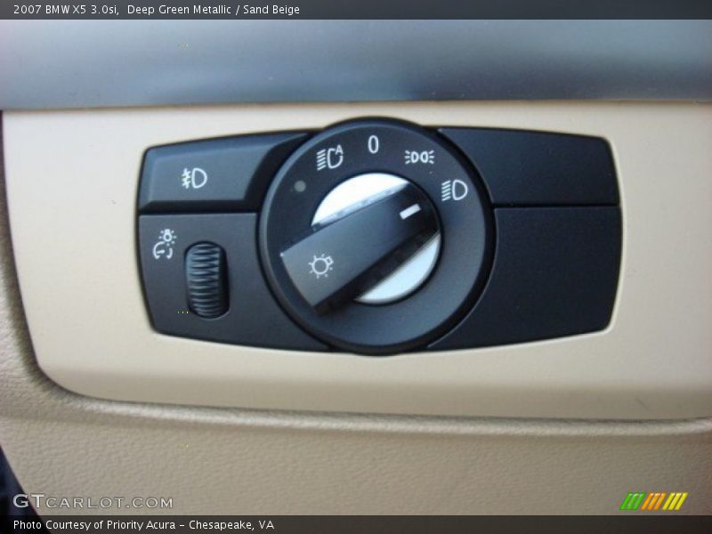 Deep Green Metallic / Sand Beige 2007 BMW X5 3.0si