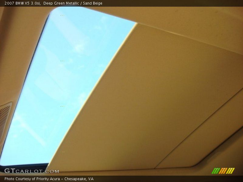 Deep Green Metallic / Sand Beige 2007 BMW X5 3.0si