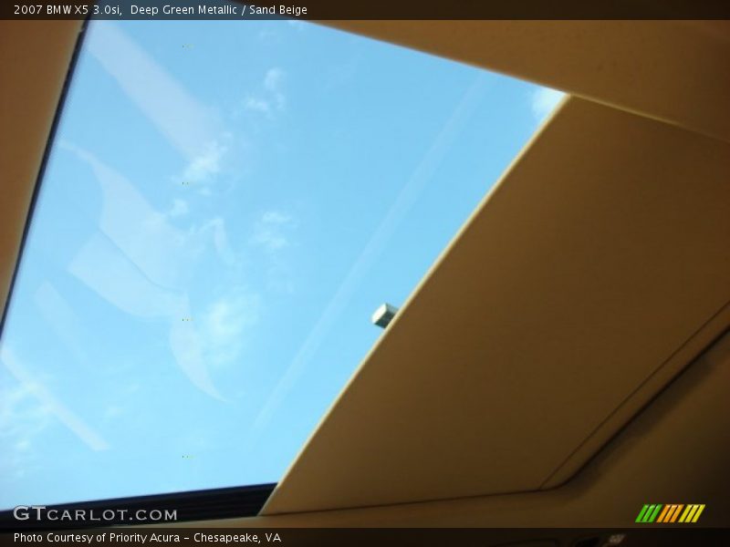 Deep Green Metallic / Sand Beige 2007 BMW X5 3.0si