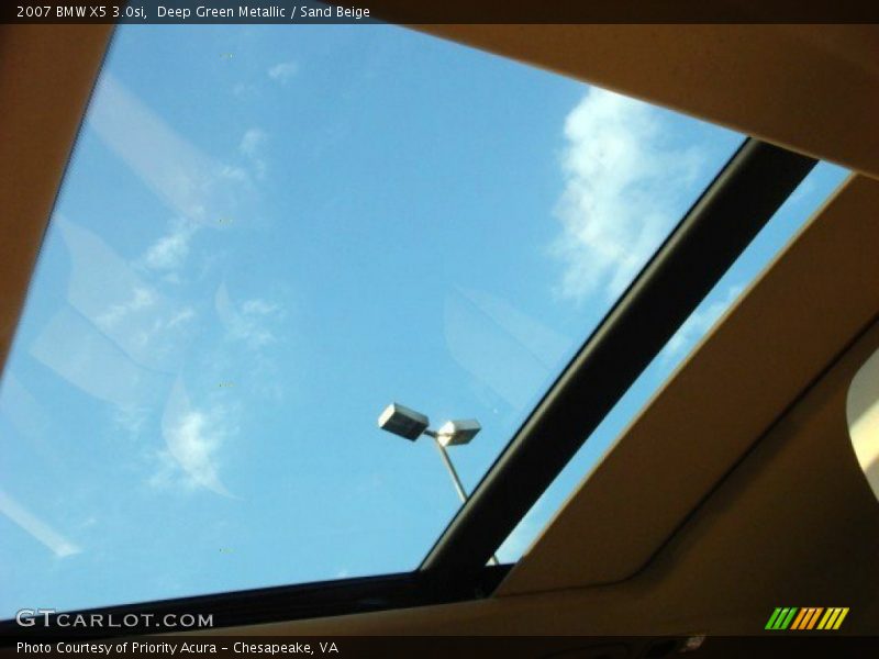Deep Green Metallic / Sand Beige 2007 BMW X5 3.0si