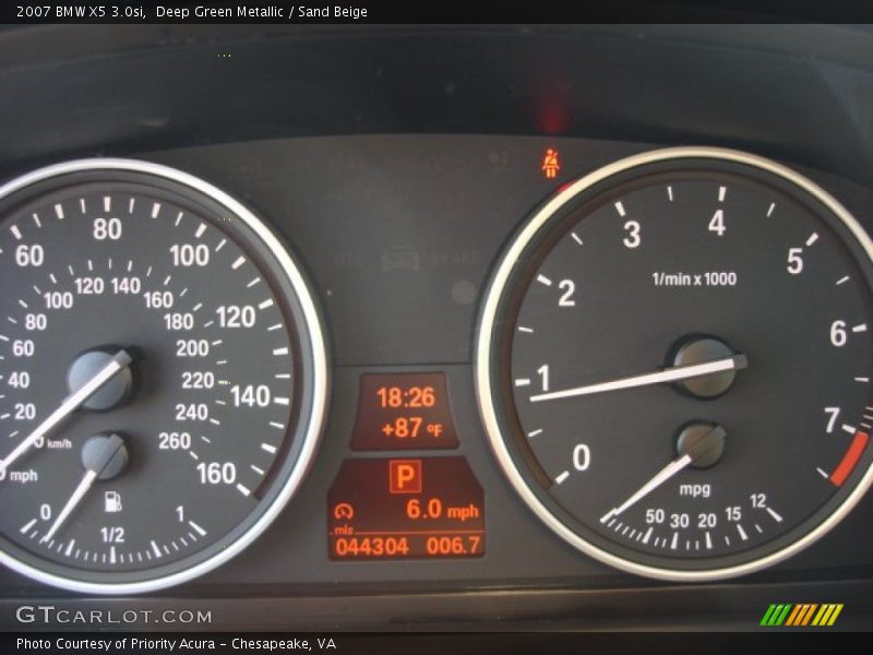 Deep Green Metallic / Sand Beige 2007 BMW X5 3.0si