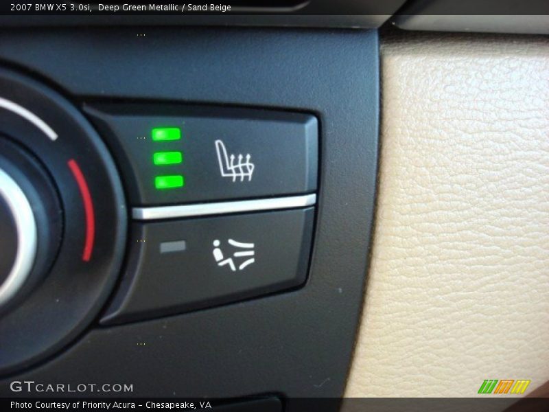 Deep Green Metallic / Sand Beige 2007 BMW X5 3.0si