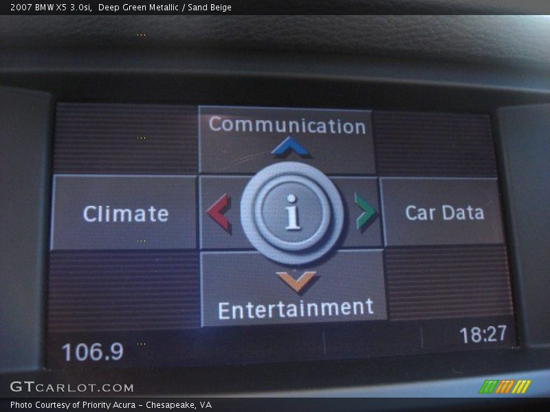 Deep Green Metallic / Sand Beige 2007 BMW X5 3.0si