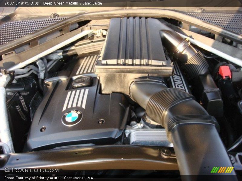 Deep Green Metallic / Sand Beige 2007 BMW X5 3.0si
