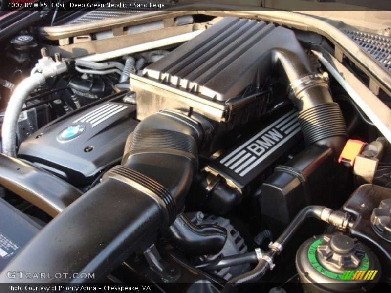 Deep Green Metallic / Sand Beige 2007 BMW X5 3.0si