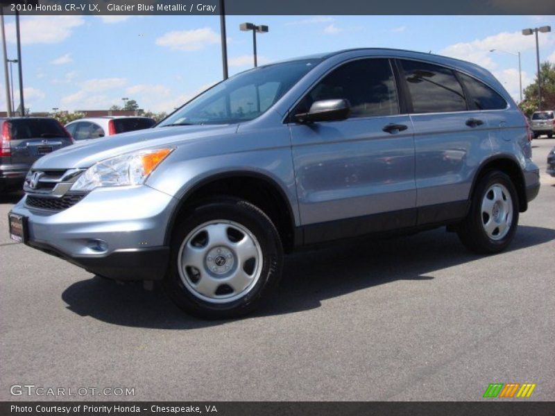 Glacier Blue Metallic / Gray 2010 Honda CR-V LX