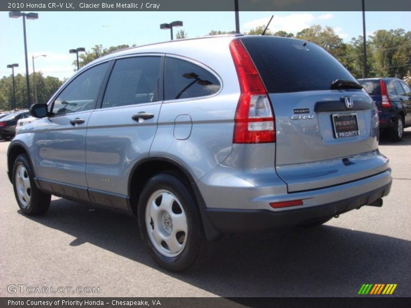 Glacier Blue Metallic / Gray 2010 Honda CR-V LX