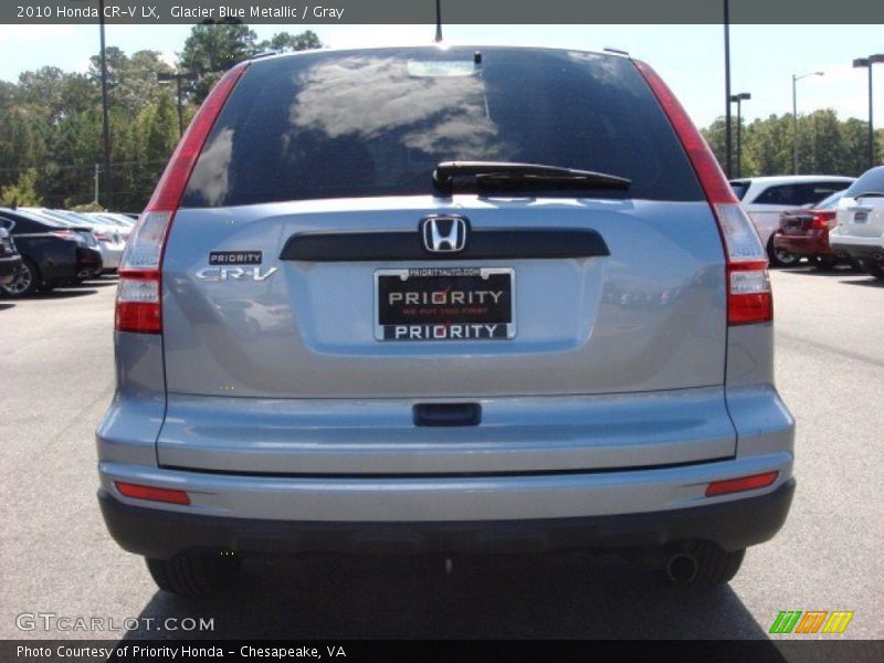 Glacier Blue Metallic / Gray 2010 Honda CR-V LX