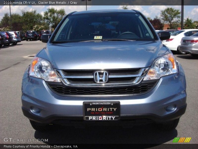 Glacier Blue Metallic / Gray 2010 Honda CR-V LX