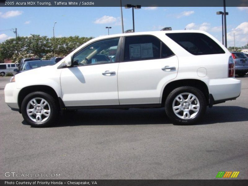 Taffeta White / Saddle 2005 Acura MDX Touring
