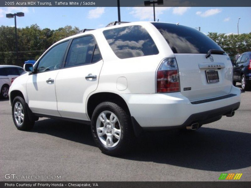 Taffeta White / Saddle 2005 Acura MDX Touring