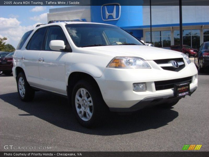 Taffeta White / Saddle 2005 Acura MDX Touring