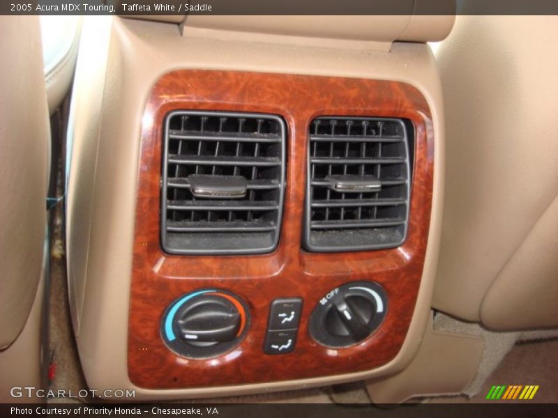 Taffeta White / Saddle 2005 Acura MDX Touring