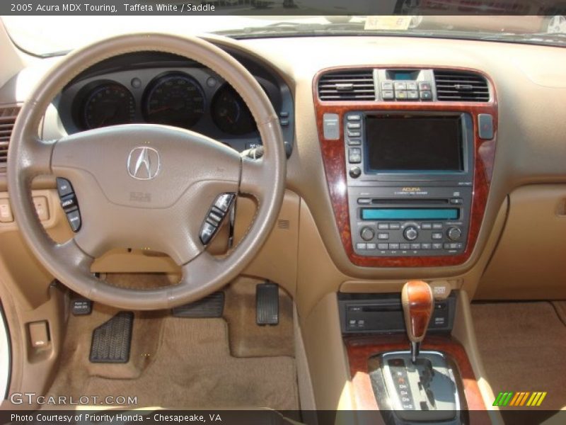 Taffeta White / Saddle 2005 Acura MDX Touring