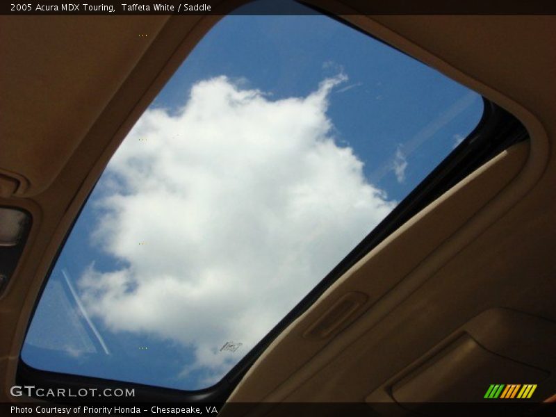 Taffeta White / Saddle 2005 Acura MDX Touring
