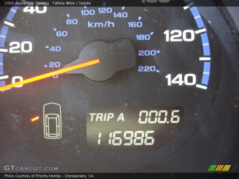Taffeta White / Saddle 2005 Acura MDX Touring
