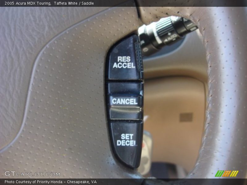 Taffeta White / Saddle 2005 Acura MDX Touring