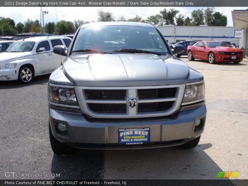 Mineral Gray Metallic / Dark Slate Gray/Medium Slate Gray 2011 Dodge Dakota Big Horn Crew Cab 4x4