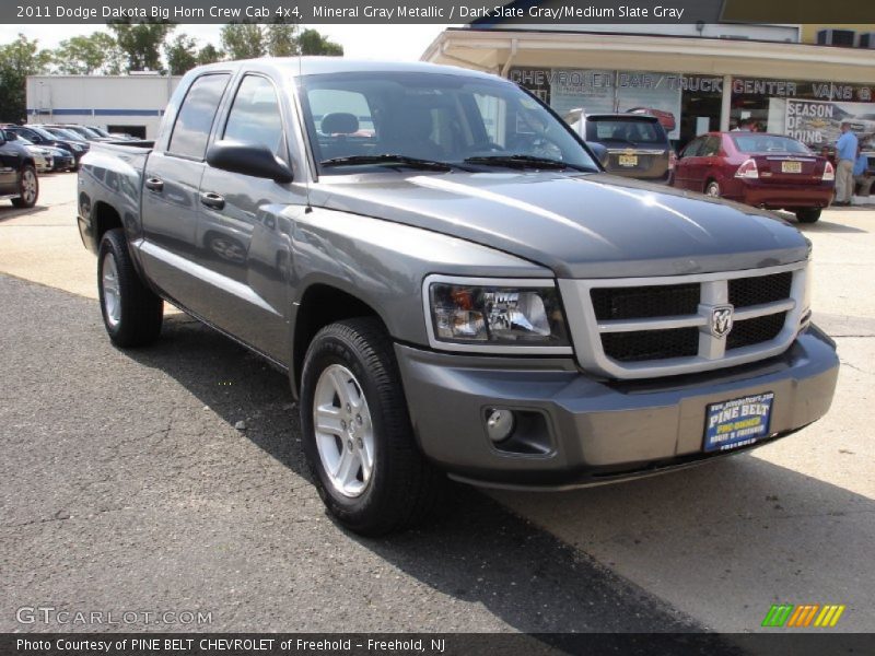 Mineral Gray Metallic / Dark Slate Gray/Medium Slate Gray 2011 Dodge Dakota Big Horn Crew Cab 4x4