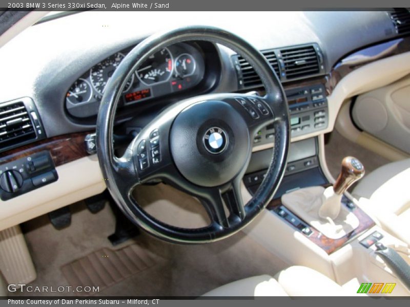 Alpine White / Sand 2003 BMW 3 Series 330xi Sedan