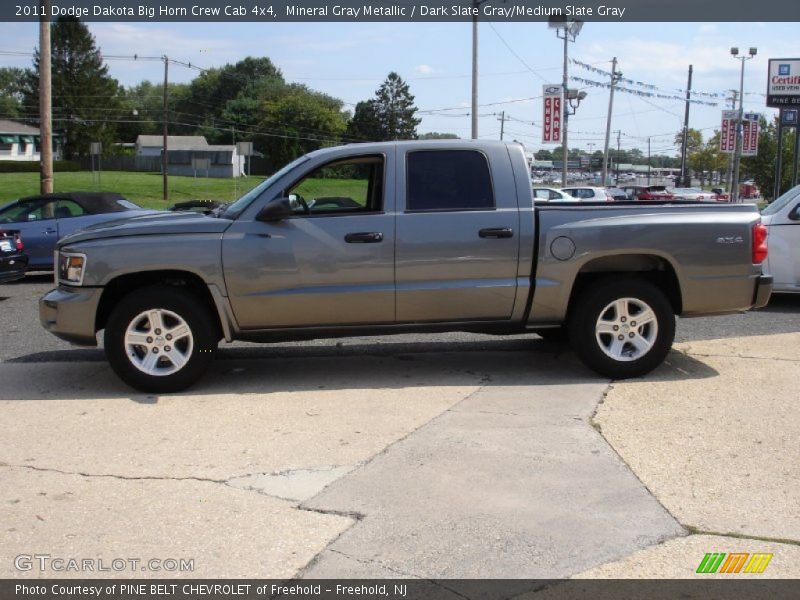 Mineral Gray Metallic / Dark Slate Gray/Medium Slate Gray 2011 Dodge Dakota Big Horn Crew Cab 4x4