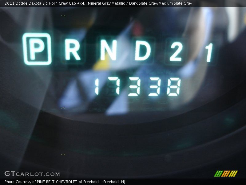 Mineral Gray Metallic / Dark Slate Gray/Medium Slate Gray 2011 Dodge Dakota Big Horn Crew Cab 4x4