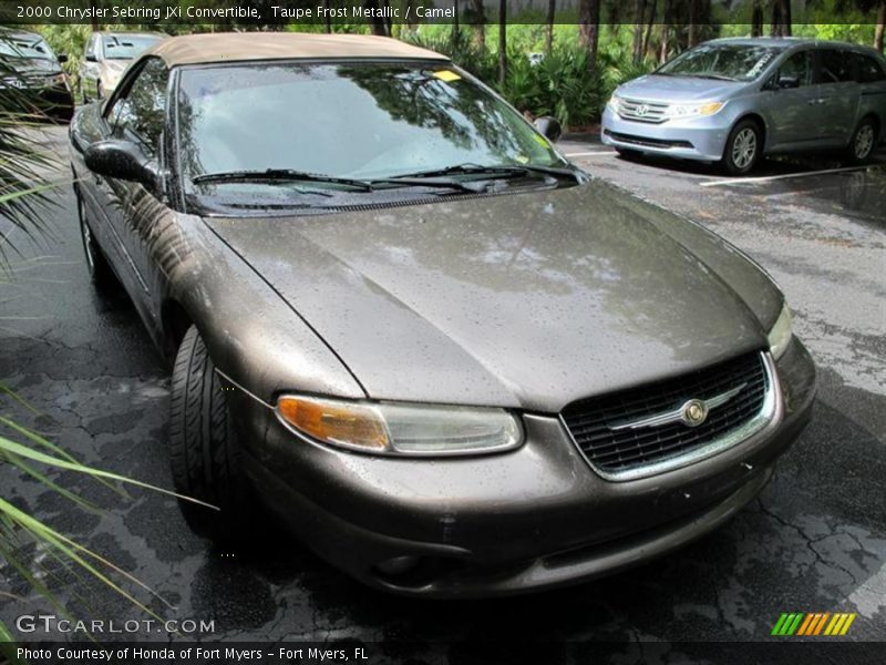 Taupe Frost Metallic / Camel 2000 Chrysler Sebring JXi Convertible