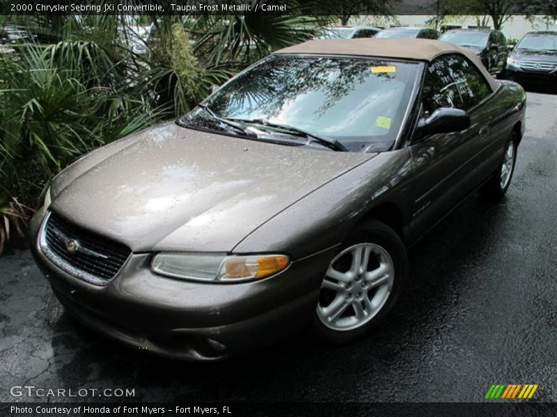 Taupe Frost Metallic / Camel 2000 Chrysler Sebring JXi Convertible