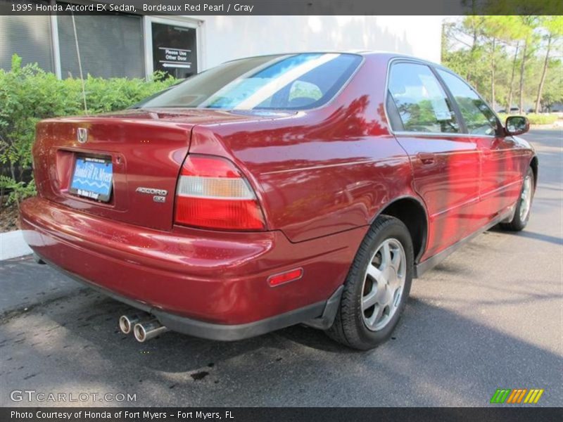 Bordeaux Red Pearl / Gray 1995 Honda Accord EX Sedan