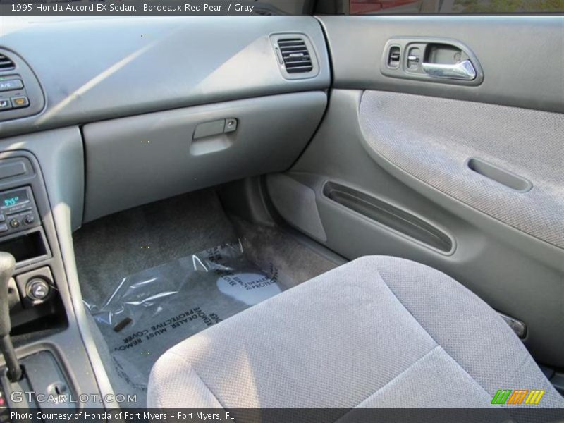 Bordeaux Red Pearl / Gray 1995 Honda Accord EX Sedan