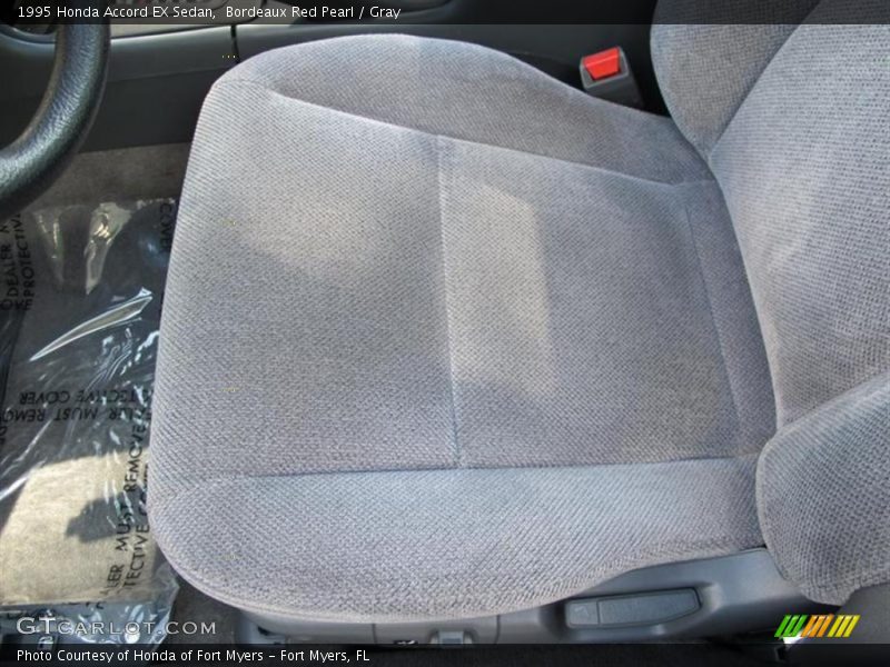 Bordeaux Red Pearl / Gray 1995 Honda Accord EX Sedan