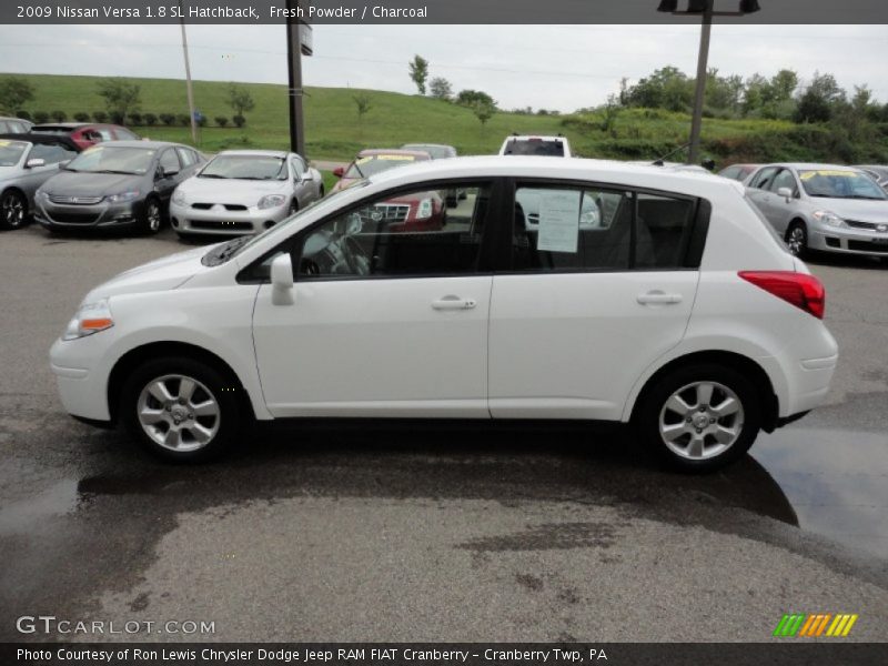 Fresh Powder / Charcoal 2009 Nissan Versa 1.8 SL Hatchback