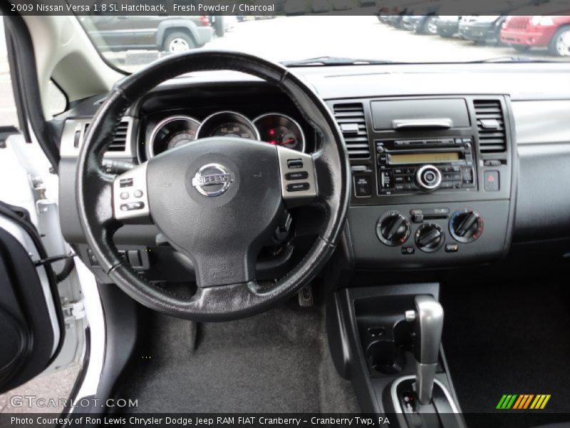 Fresh Powder / Charcoal 2009 Nissan Versa 1.8 SL Hatchback
