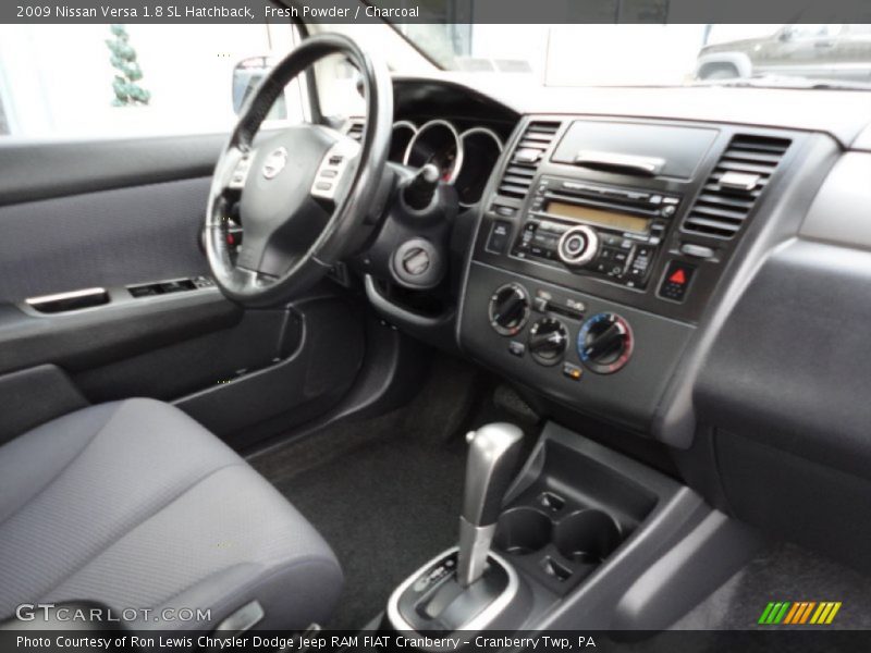 Fresh Powder / Charcoal 2009 Nissan Versa 1.8 SL Hatchback