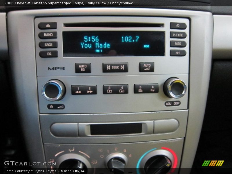Audio System of 2006 Cobalt SS Supercharged Coupe