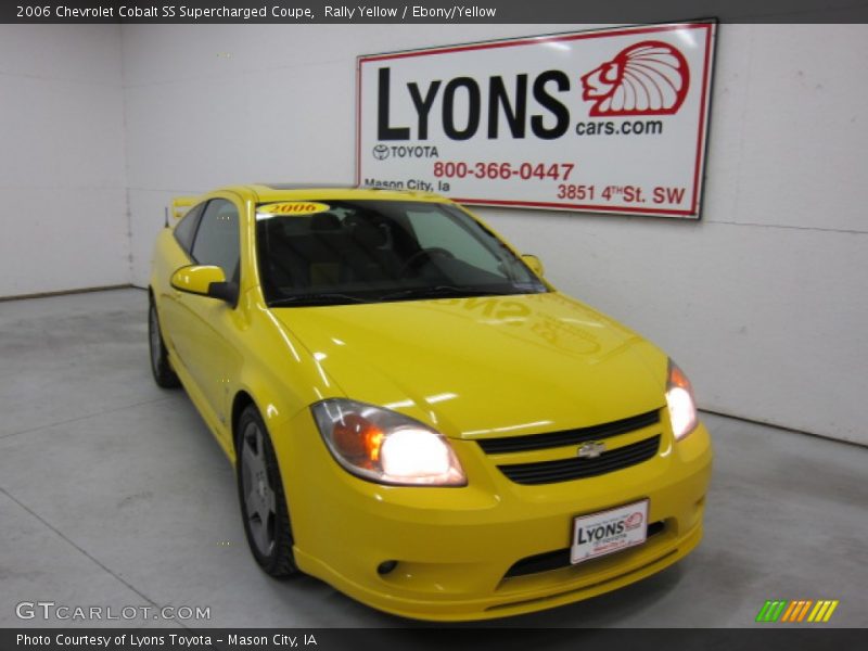 Rally Yellow / Ebony/Yellow 2006 Chevrolet Cobalt SS Supercharged Coupe