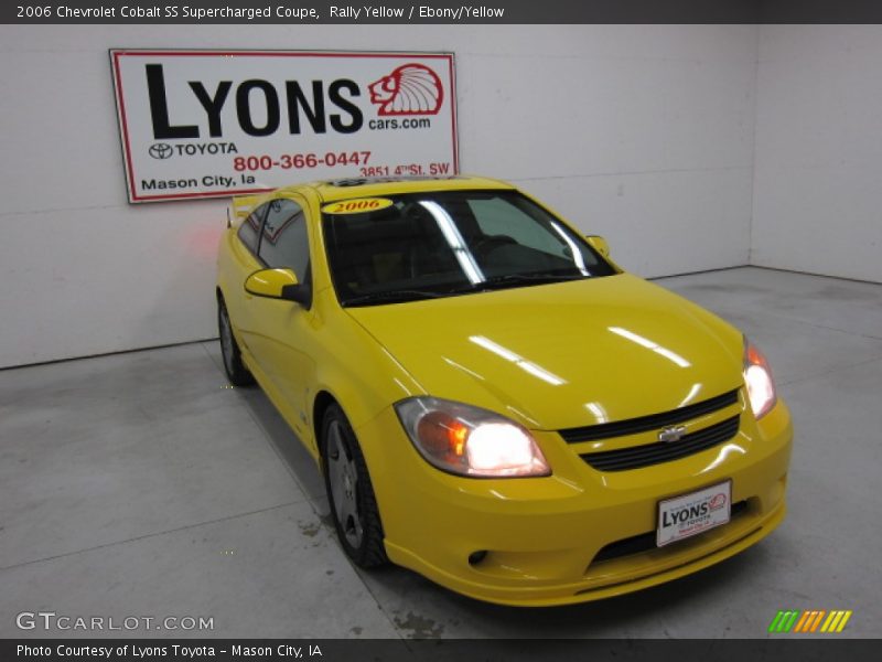 Rally Yellow / Ebony/Yellow 2006 Chevrolet Cobalt SS Supercharged Coupe