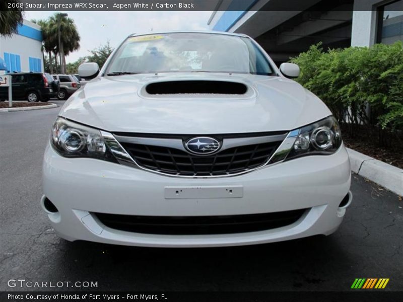 Aspen White / Carbon Black 2008 Subaru Impreza WRX Sedan