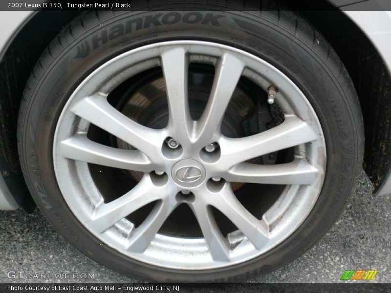 Tungsten Pearl / Black 2007 Lexus IS 350