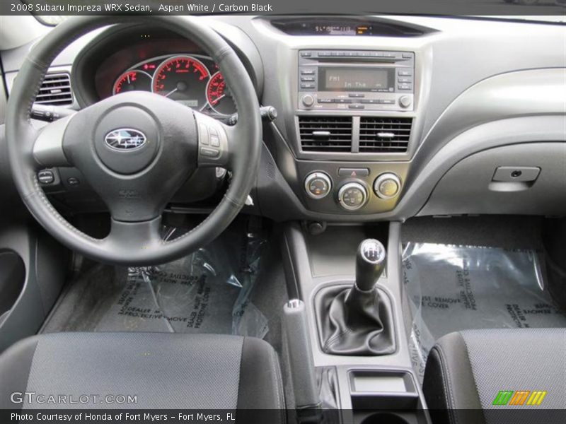 Dashboard of 2008 Impreza WRX Sedan